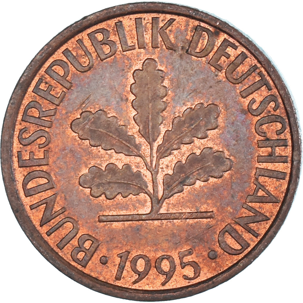 Moeda, Alemanha, 2 Pfennig, 1995