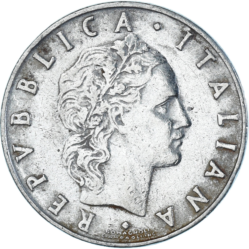 Coin, Italy, 50 Lire, 1954