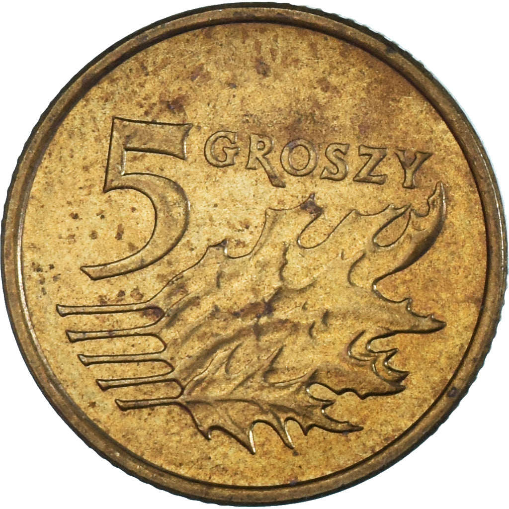 Moneta, Polonia, 5 Groszy, 2005
