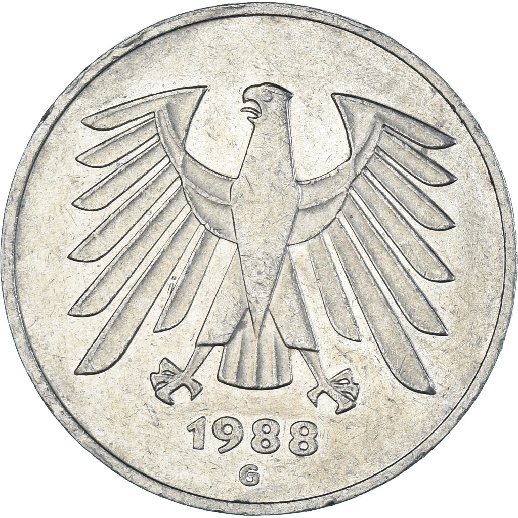 Münze, Deutschland, 5 Mark, 1988