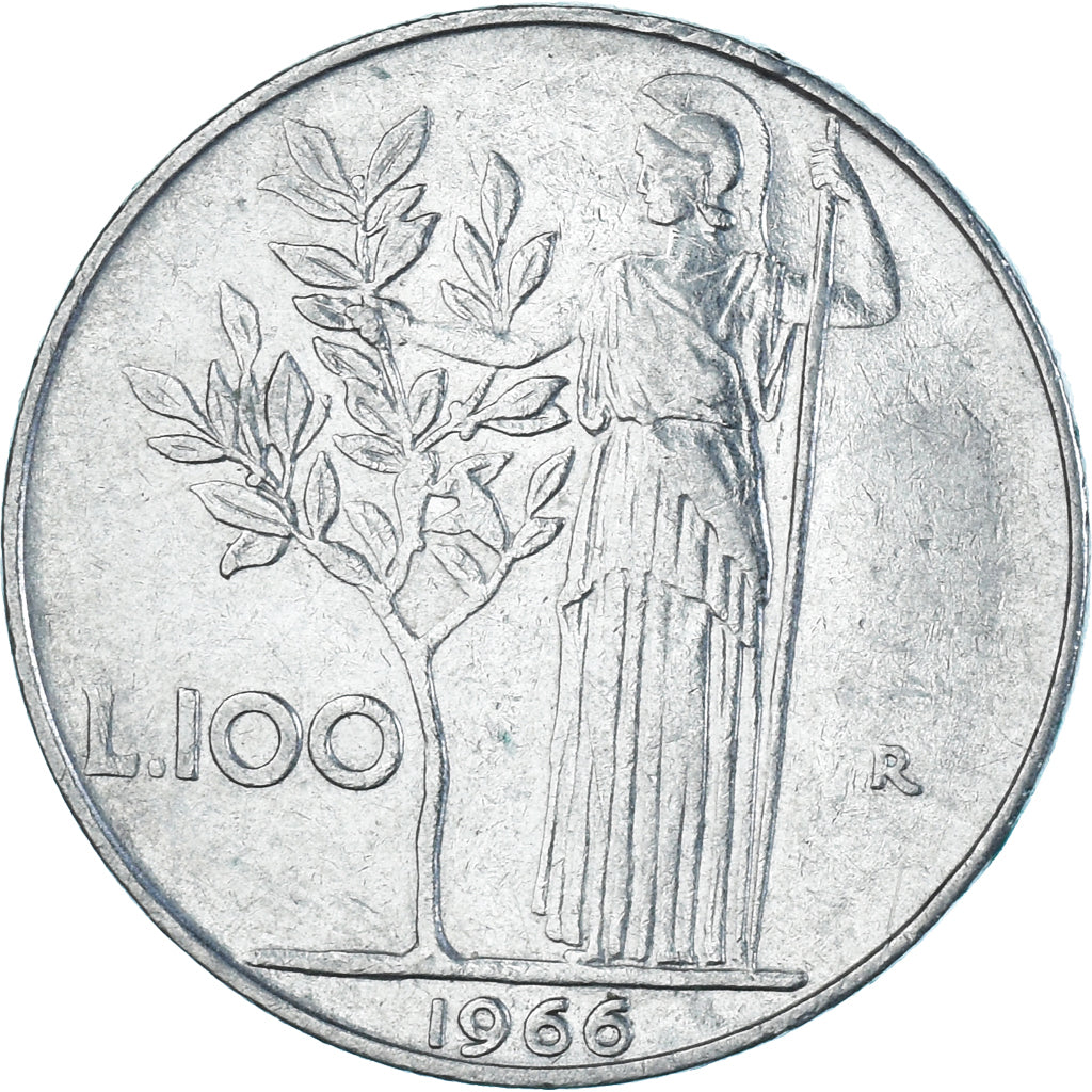 Monnaie, Italie, 100 Lire, 1966