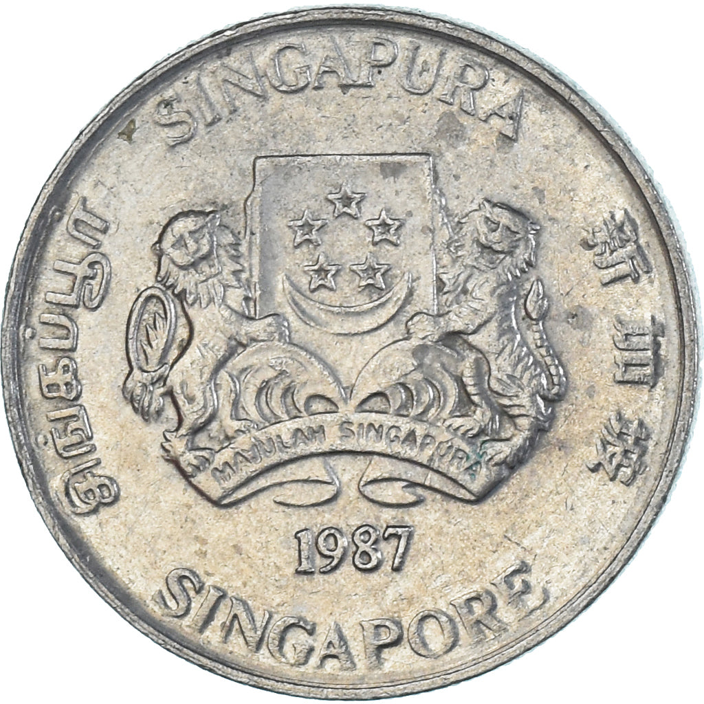 Munten, Singapur, 20 Cents, 1987
