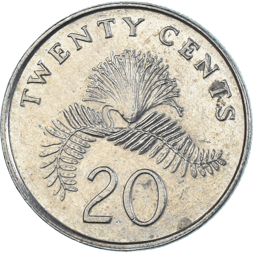 Munten, Singapur, 20 Cents, 1987
