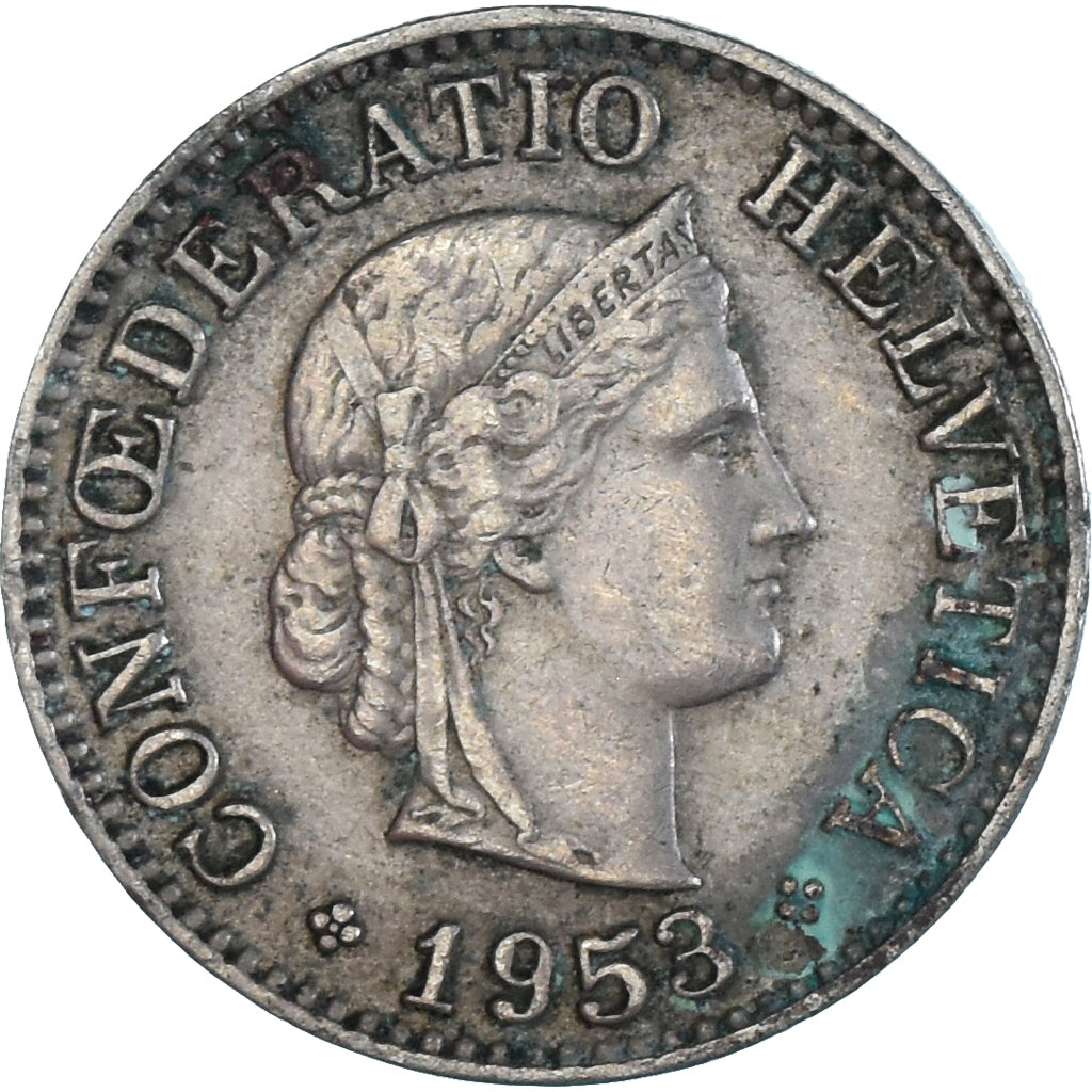 Moneta, Szwajcaria, 10 Rappen, 1953
