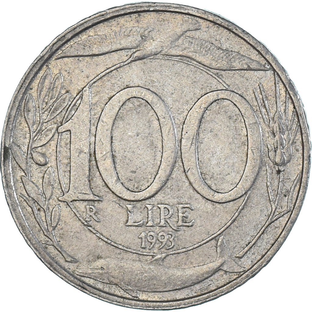 Moneda, Italia, 100 Lire, 1993