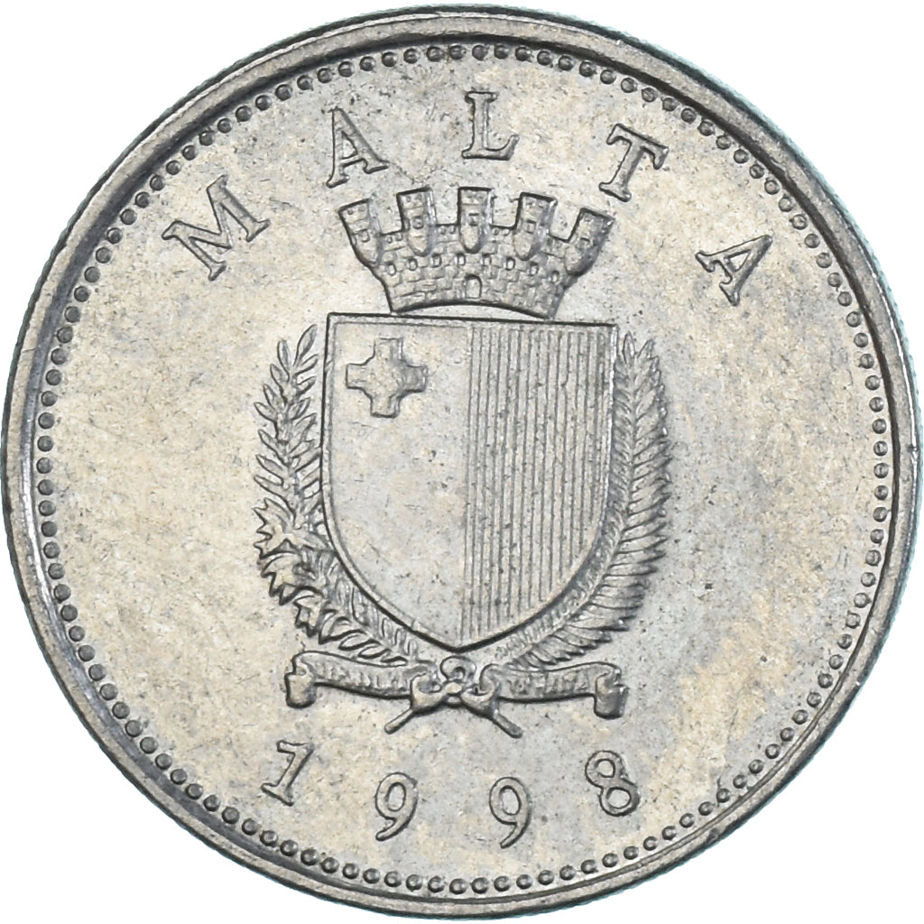 Coin, Malta, 10 Cents, 1998
