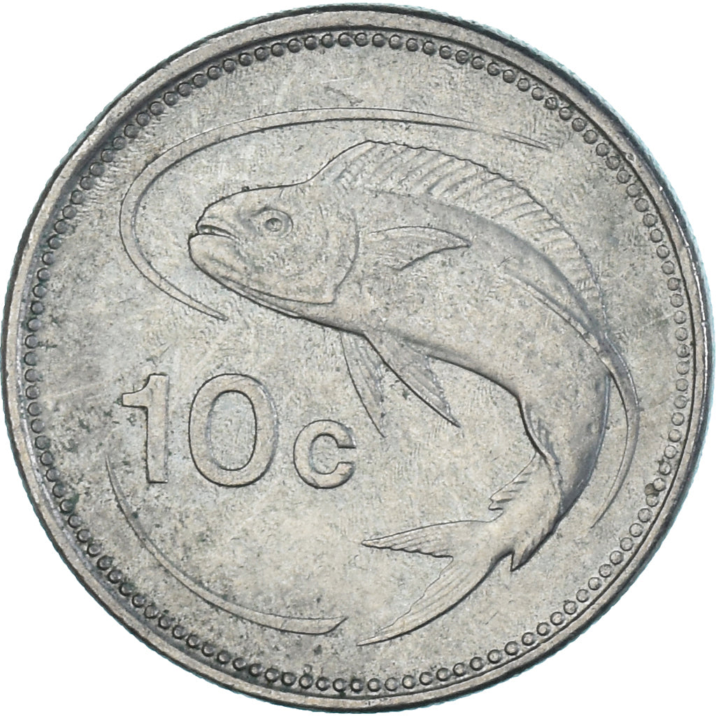 Coin, Malta, 10 Cents, 1998
