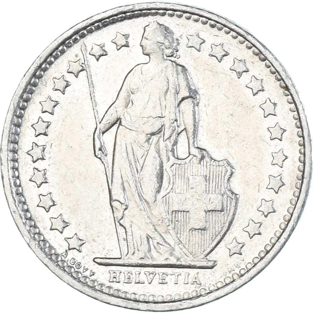 Moneta, Szwajcaria, 1/2 Franc, 1974