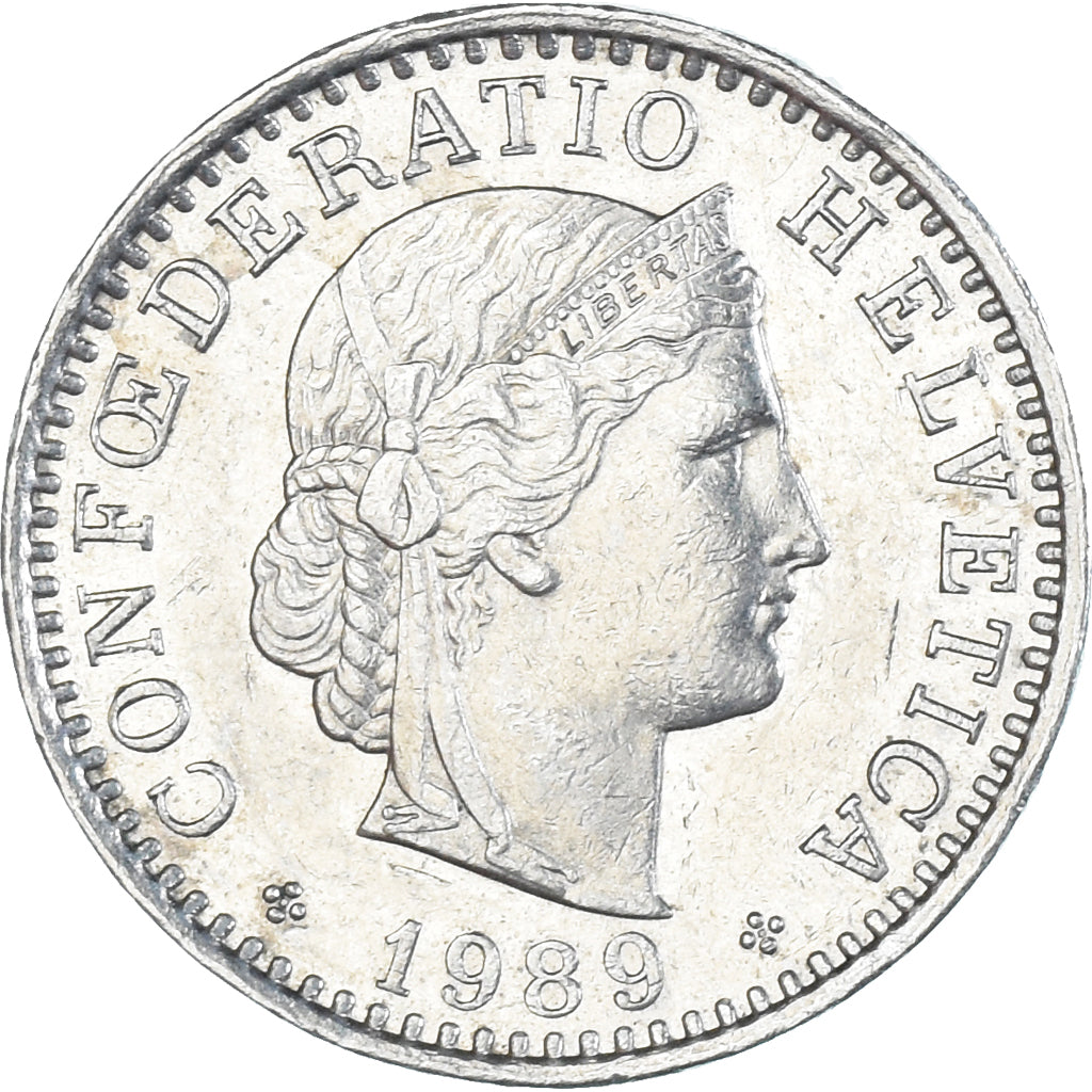 Moneta, Szwajcaria, 20 Rappen, 1989