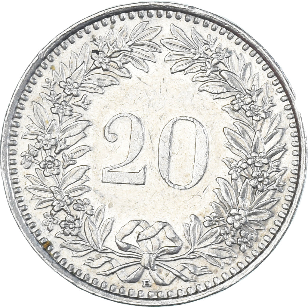 Moneta, Szwajcaria, 20 Rappen, 1989