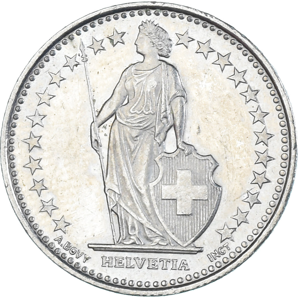 Munten, Zwitserland, 1/2 Franc, 2008
