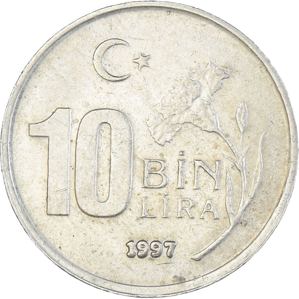 Moneta, Turcja, 10000 Lira, 10 Bin Lira, 1997