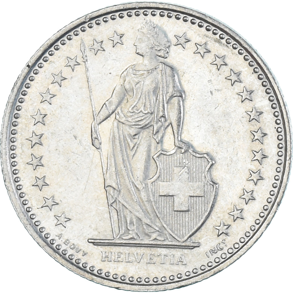 Münze, Schweiz, 1/2 Franc, 1989