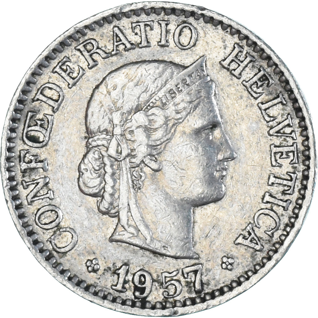 Moneta, Szwajcaria, 10 Rappen, 1957