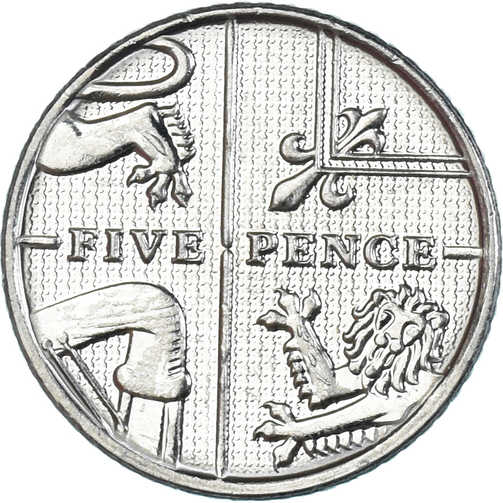 Coin, Great Britain, 5 Pence, 2012