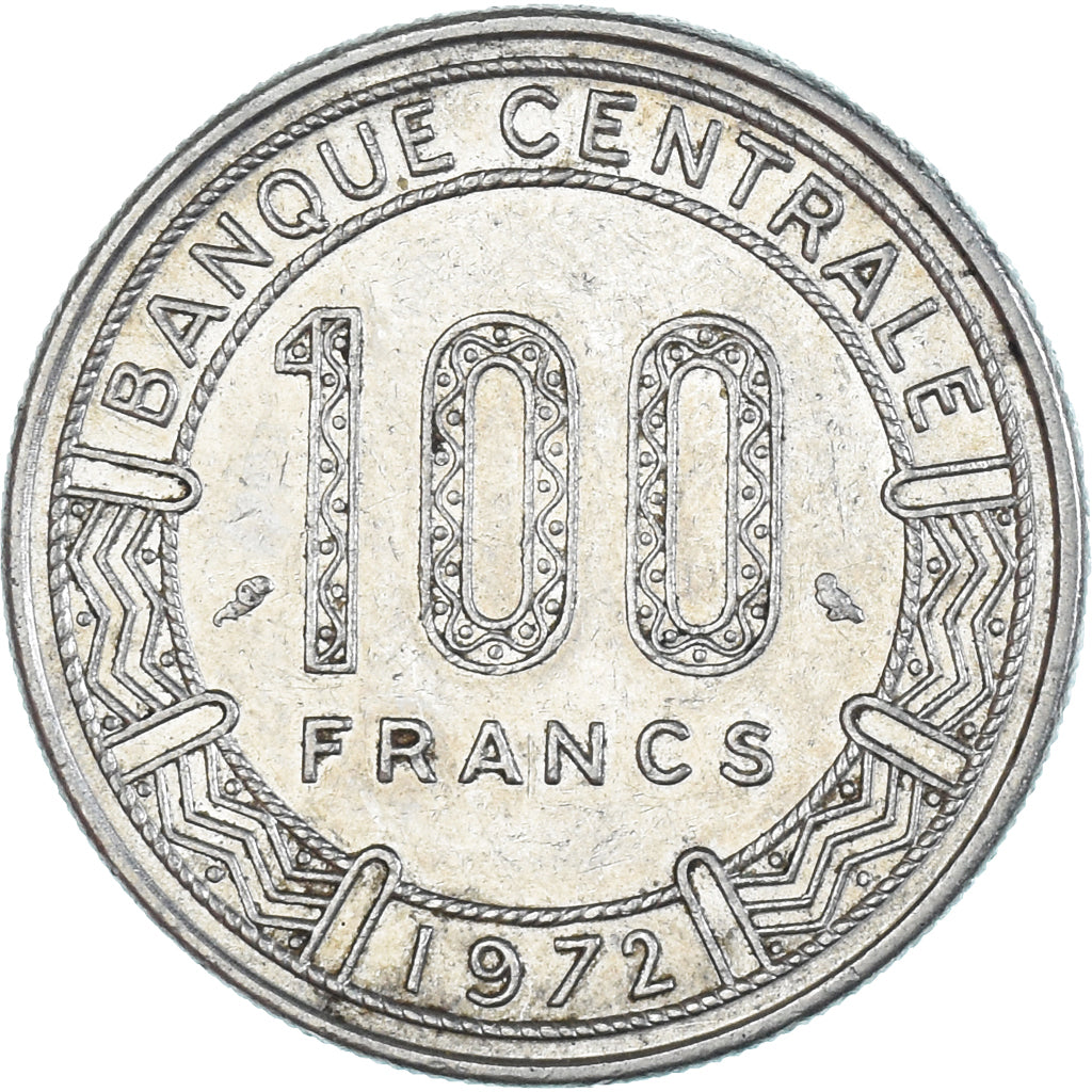 Moeda, Gabão, 100 Francs, 1972