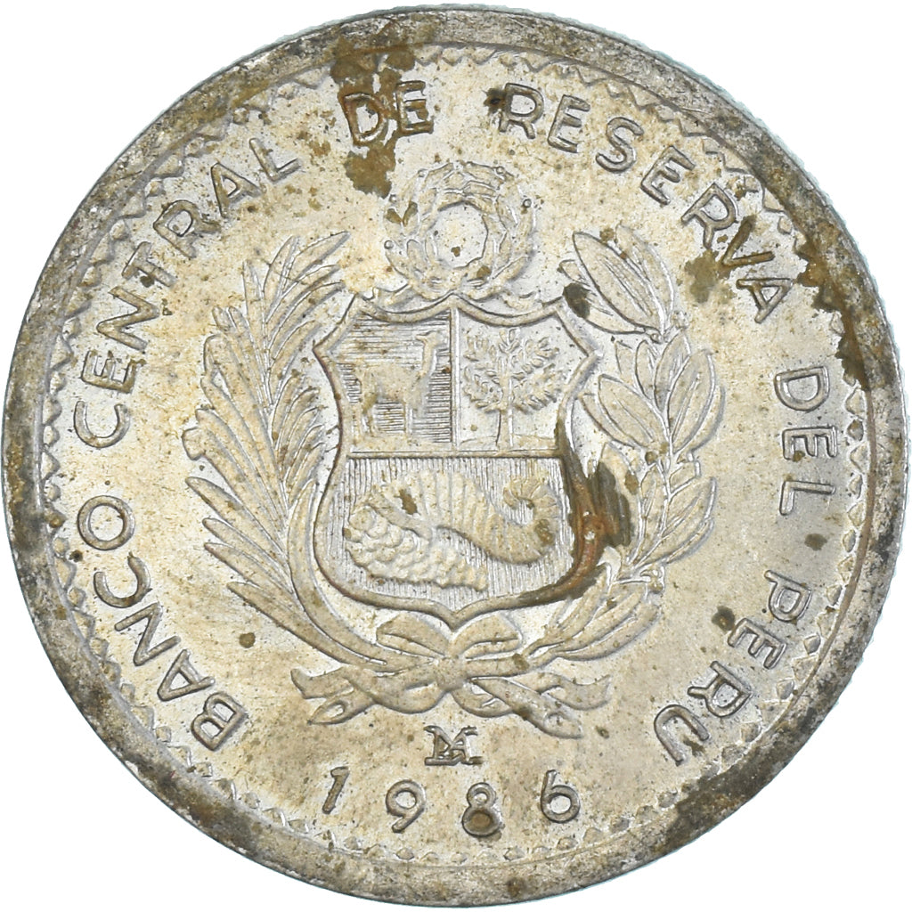 Monnaie, Pérou, 5 Intis, 1986