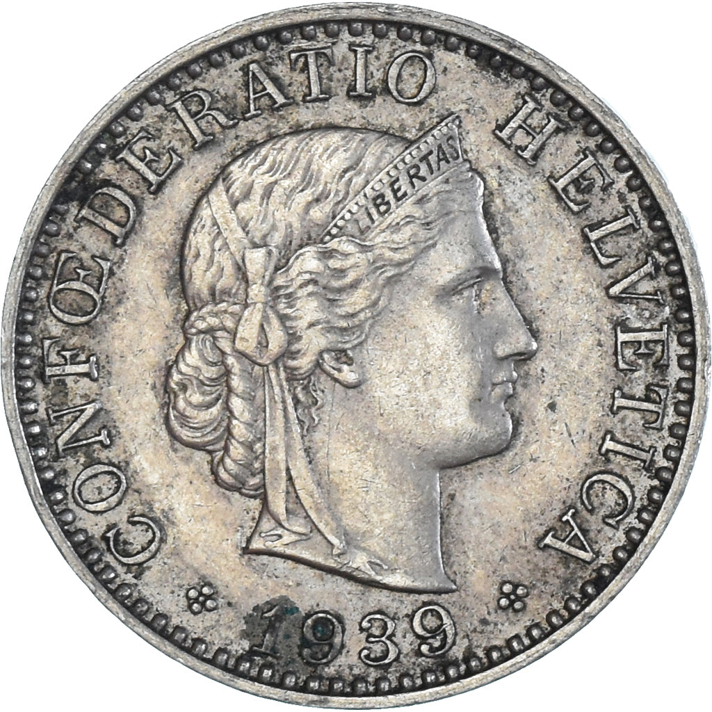Moneta, Szwajcaria, 20 Rappen, 1939
