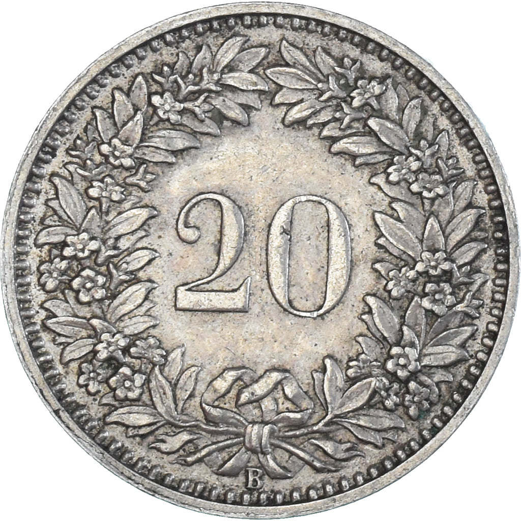 Moneta, Szwajcaria, 20 Rappen, 1939