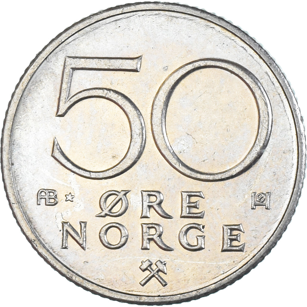 Moneda, Noruega, 50 Öre, 1980