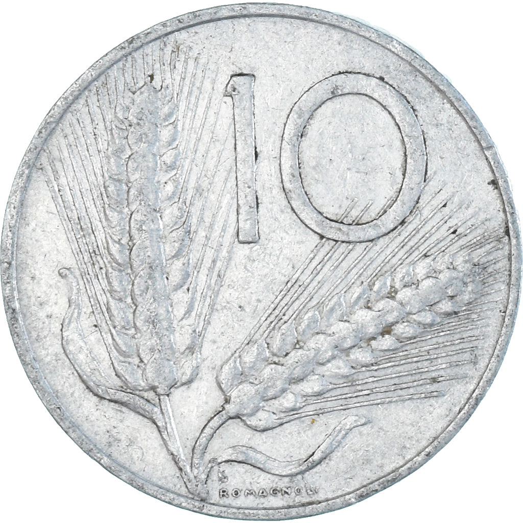 Munten, Italië, 10 Lire, 1966
