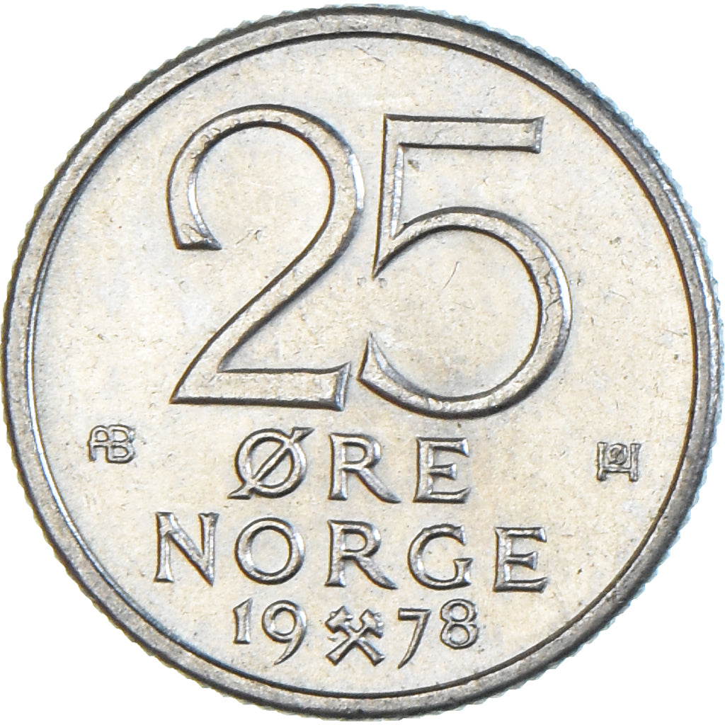 Münze, Norwegen, 25 Öre, 1978