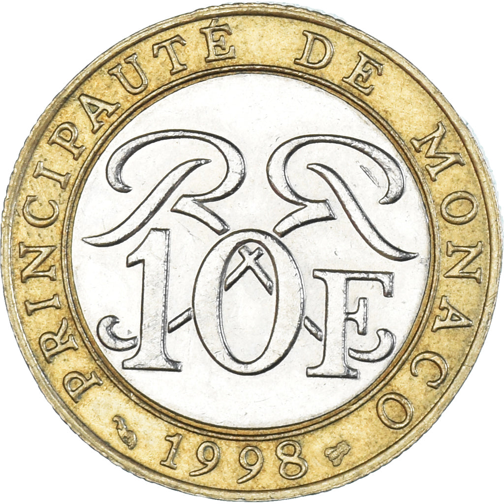 Monnaie, Monaco, 10 Francs, 1998