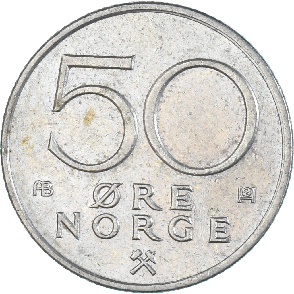 Moneta, Norwegia, 50 Öre, 1976