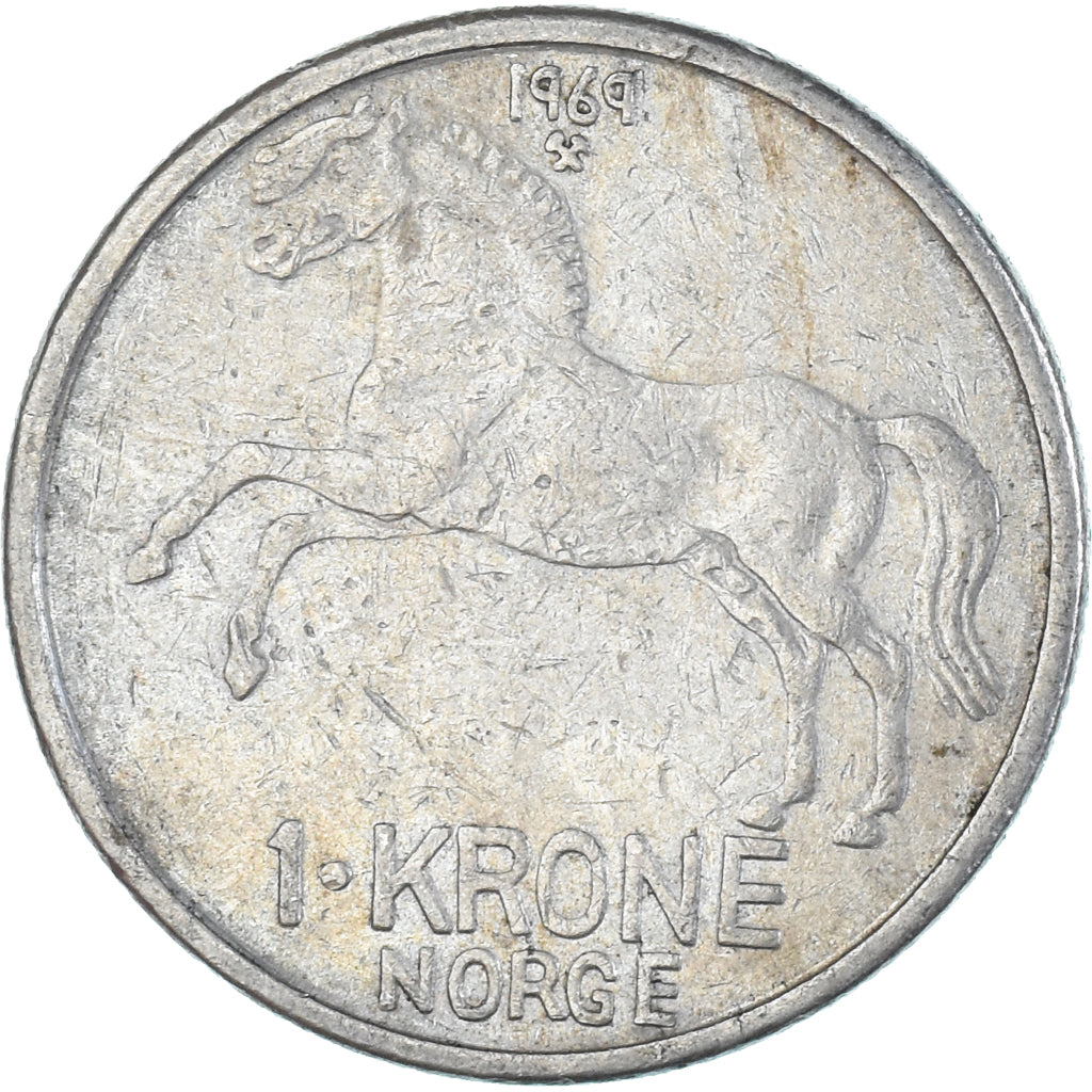 Moneda, Noruega, Krone, 1969