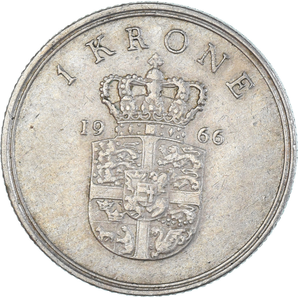 Moneta, Danimarca, Krone, 1966