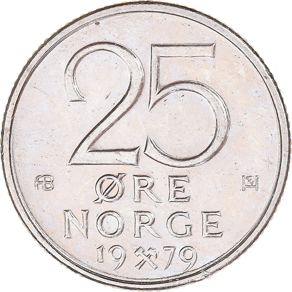 Moneda, Noruega, 25 Öre, 1979