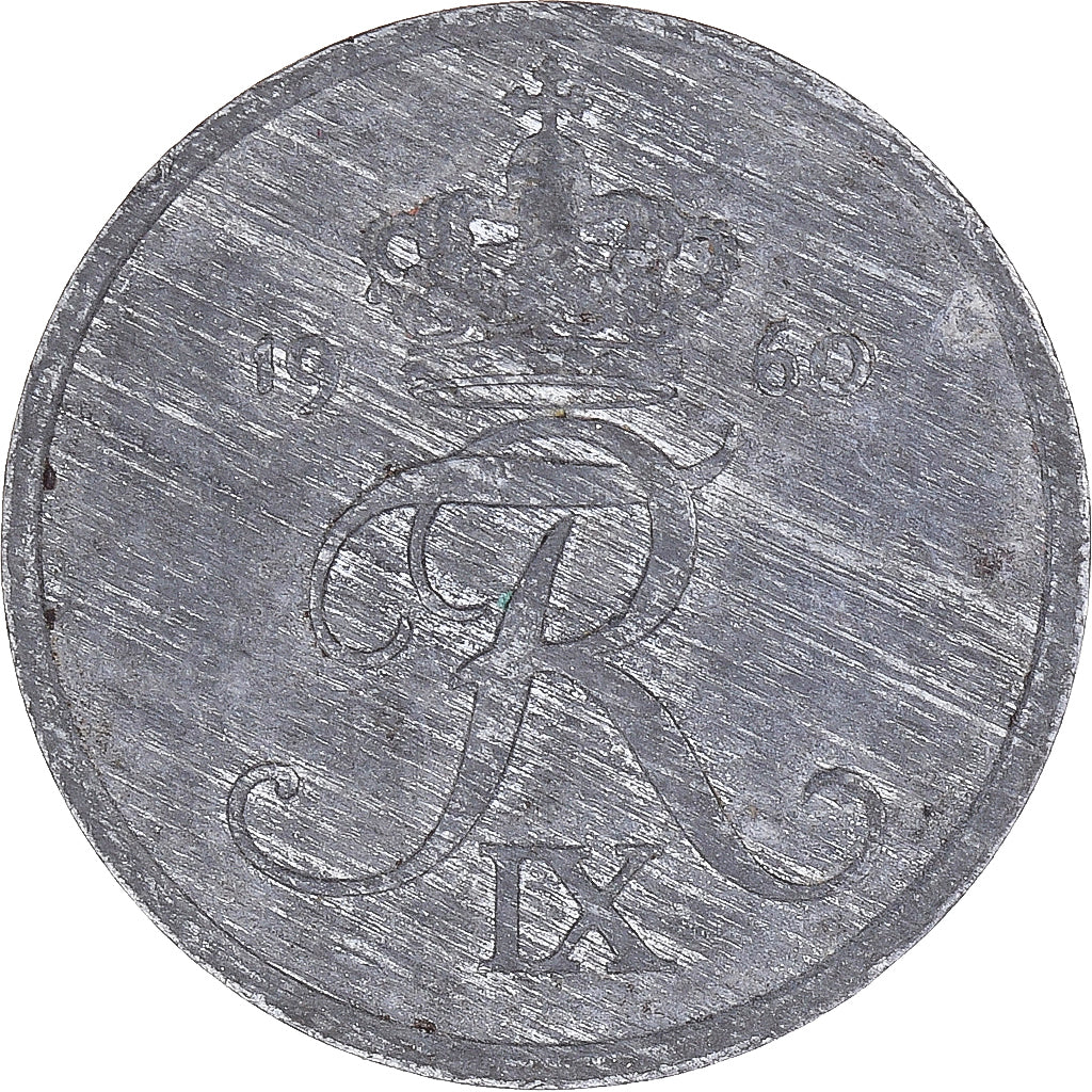 Moneta, Danimarca, 2 Öre, 1960