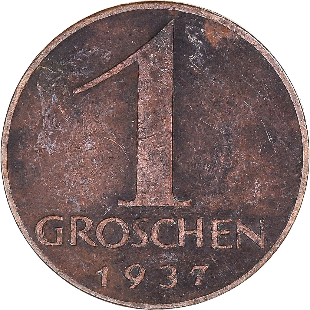 Moeda, Áustria, Groschen, 1937