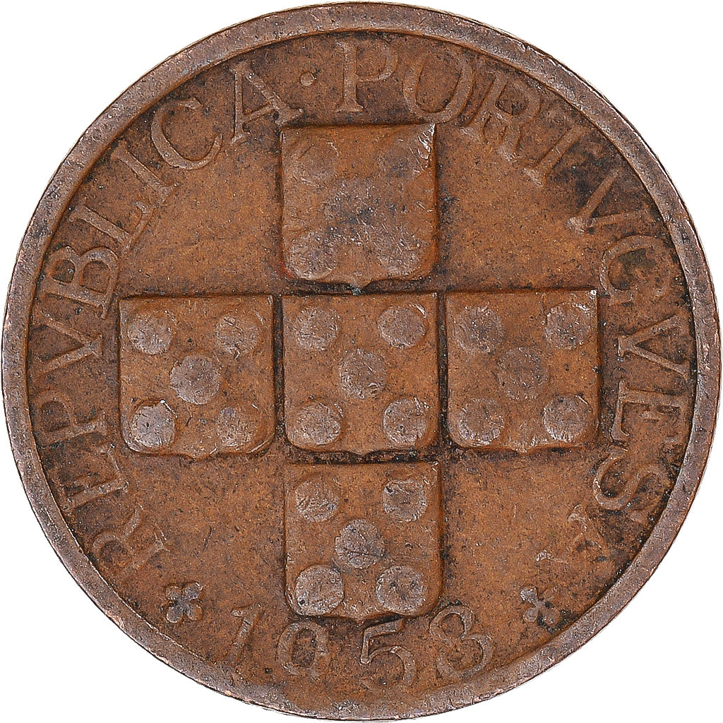 Monnaie, Portugal, 20 Centavos, 1958