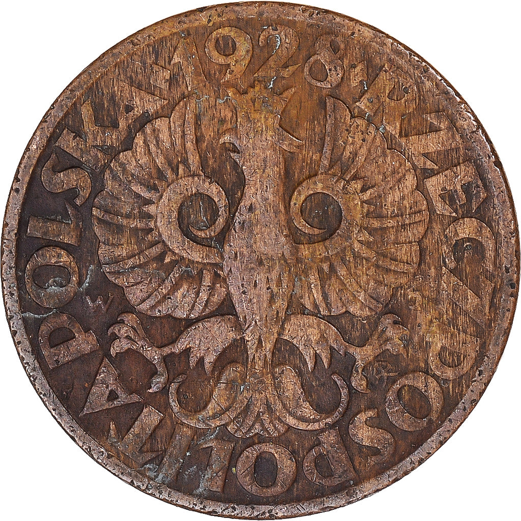 Monnaie, Pologne, 5 Groszy, 1928