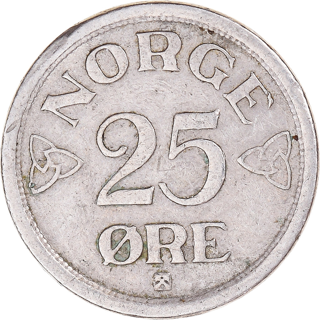 Moneta, Norwegia, 25 Öre, 1956