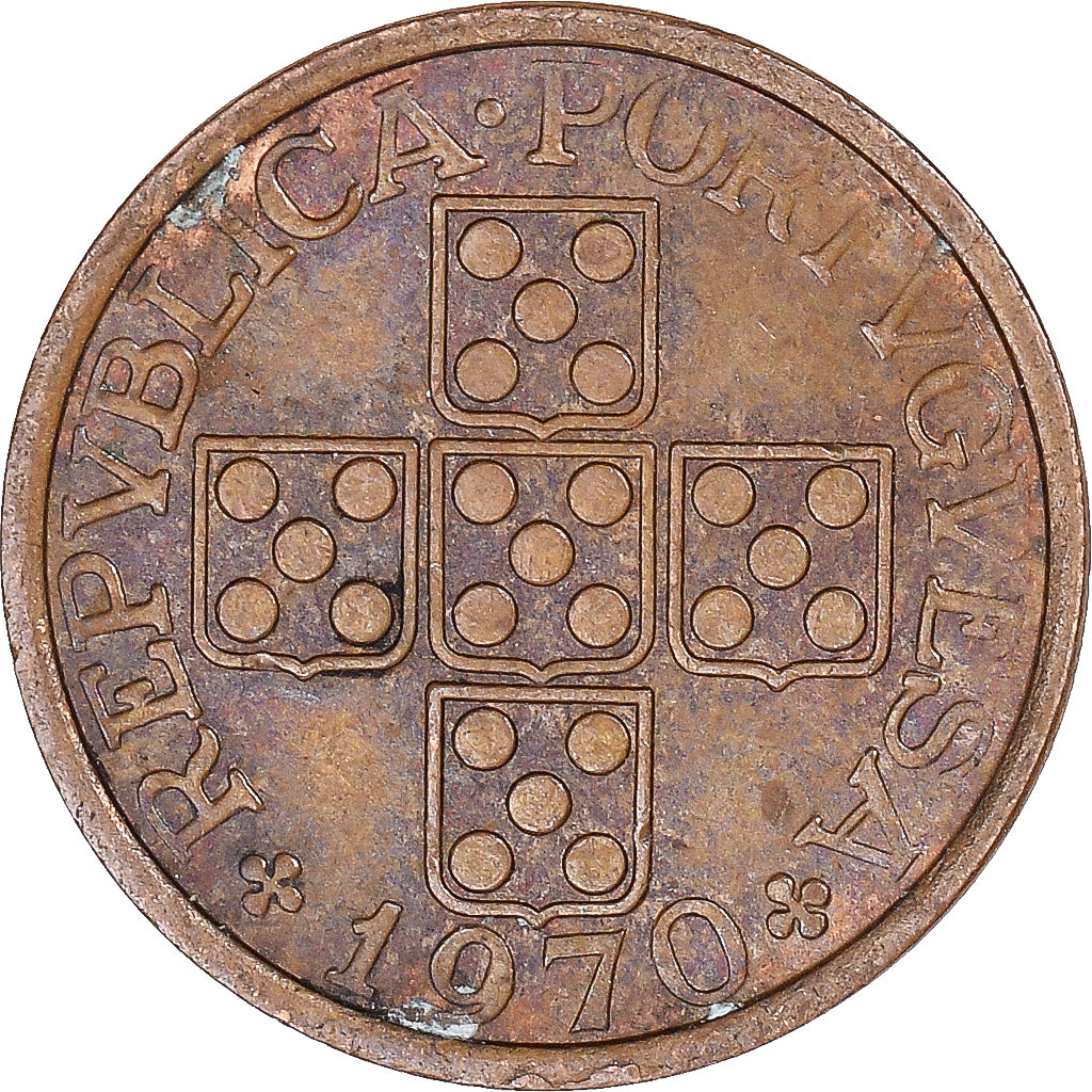 Münze, Portugal, 20 Centavos, 1970