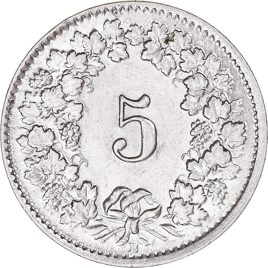 Munten, Zwitserland, 5 Rappen, 1936