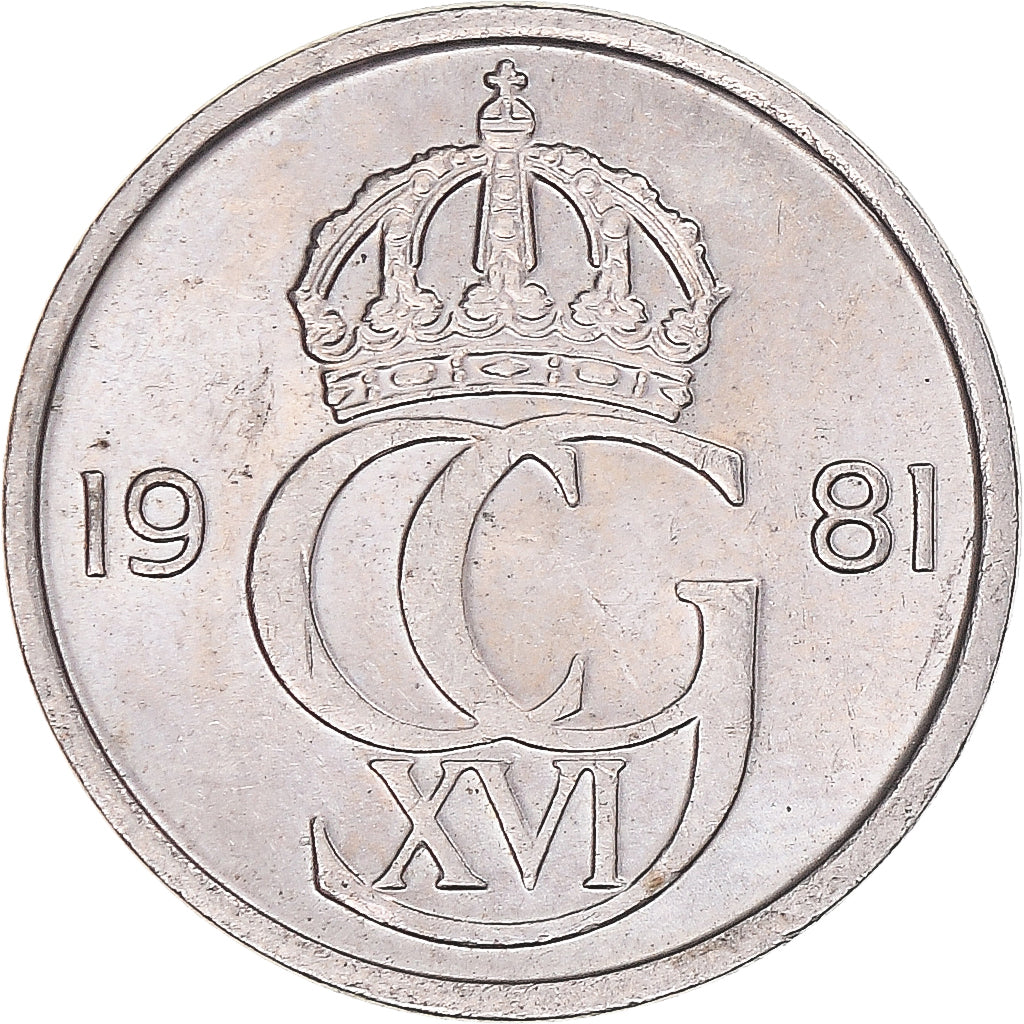 Moneta, Svezia, 25 Öre, 1981