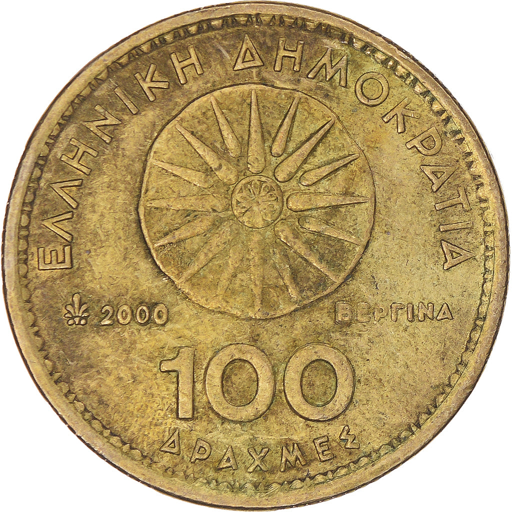 Moneda, Grecia, 100 Drachmes, 2000