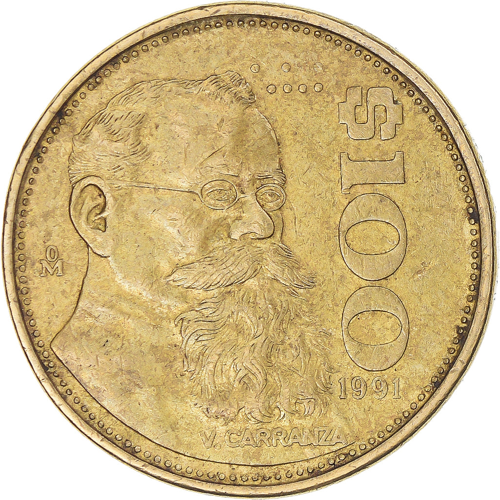 Monnaie, Mexique, 100 Pesos, 1991