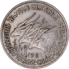 Coin, Central Africa, 50 Francs, 1961