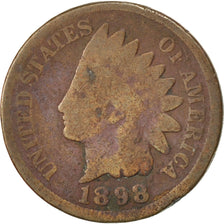 UNITED STATES, Indian Head Cent, Cent, 1898, U.S. Mint, KM #90a, VF(20-25),...