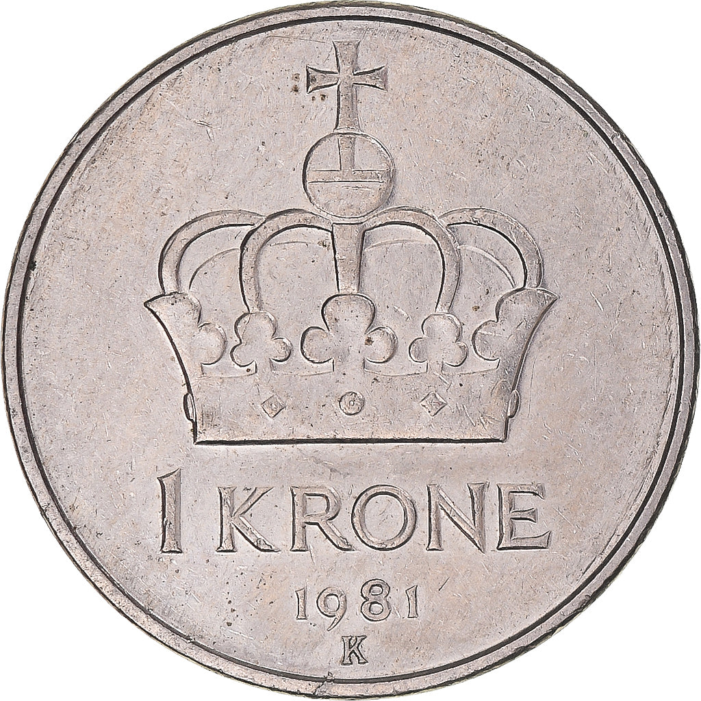 Moneta, Norwegia, Krone, 1981