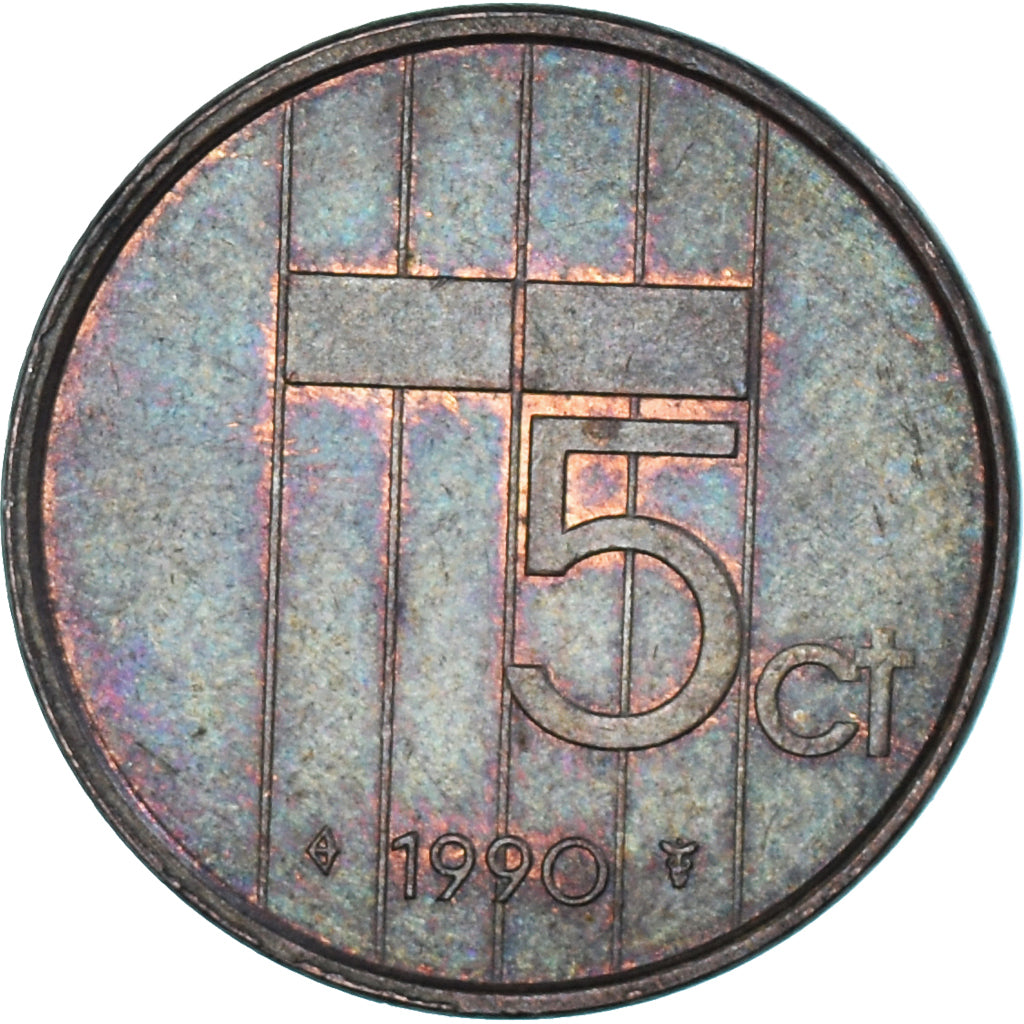 Moneta, Holandia, 5 Cents, 1990
