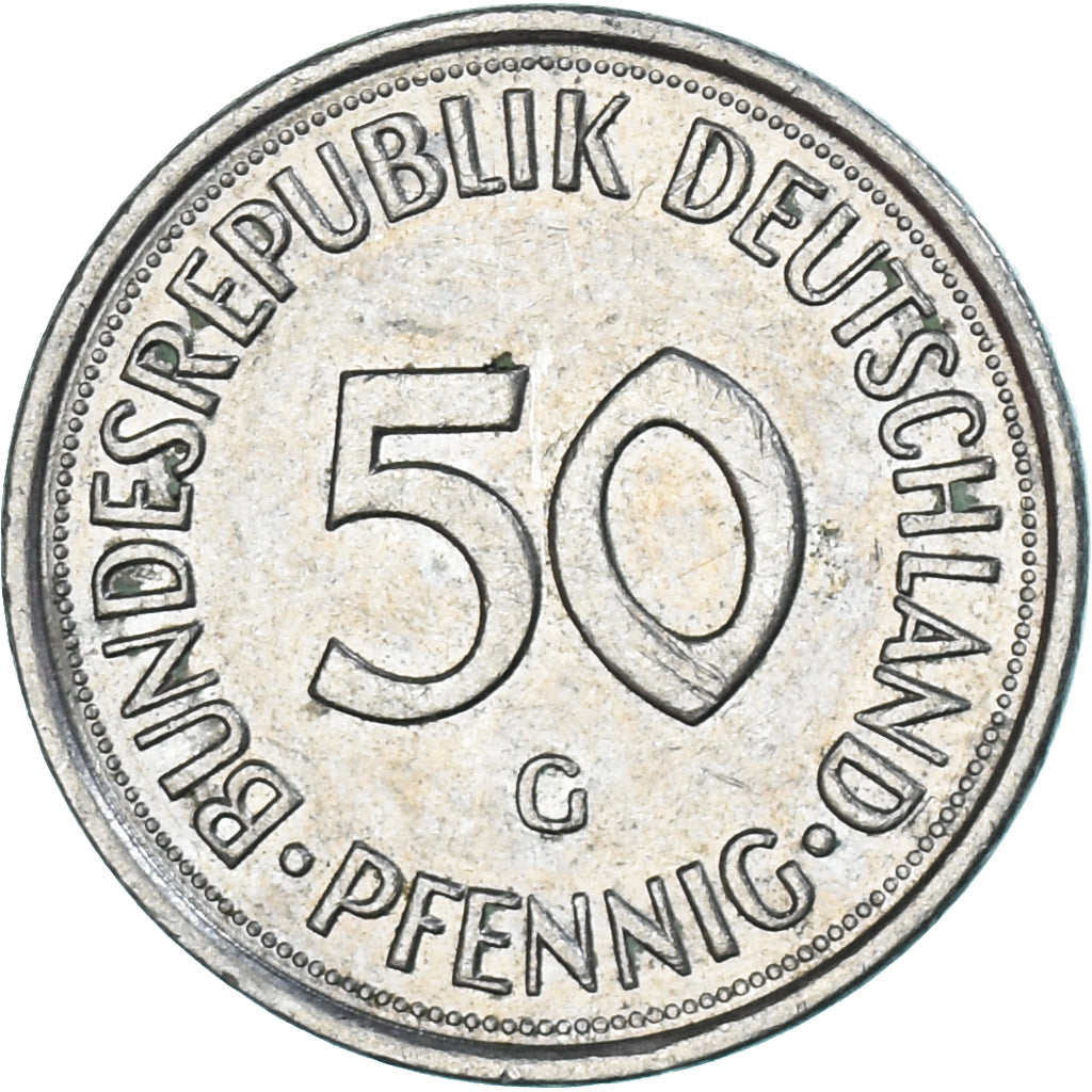 Moneta, Niemcy, 50 Pfennig, 1976