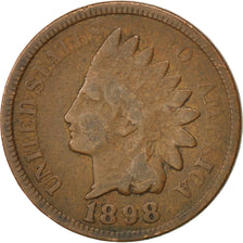 UNITED STATES, Indian Head Cent, Cent, 1898, U.S. Mint, KM #90a, VF(20-25),...