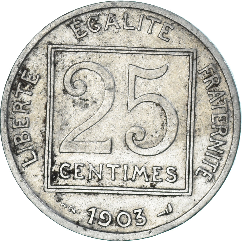 Monnaie, France, 25 Centimes, 1903