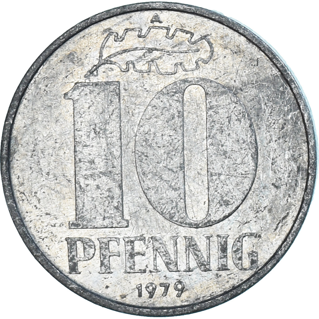 Munten, DUITSE DEMOCRATISCHE REPUBLIEK, 10 Pfennig, 1979