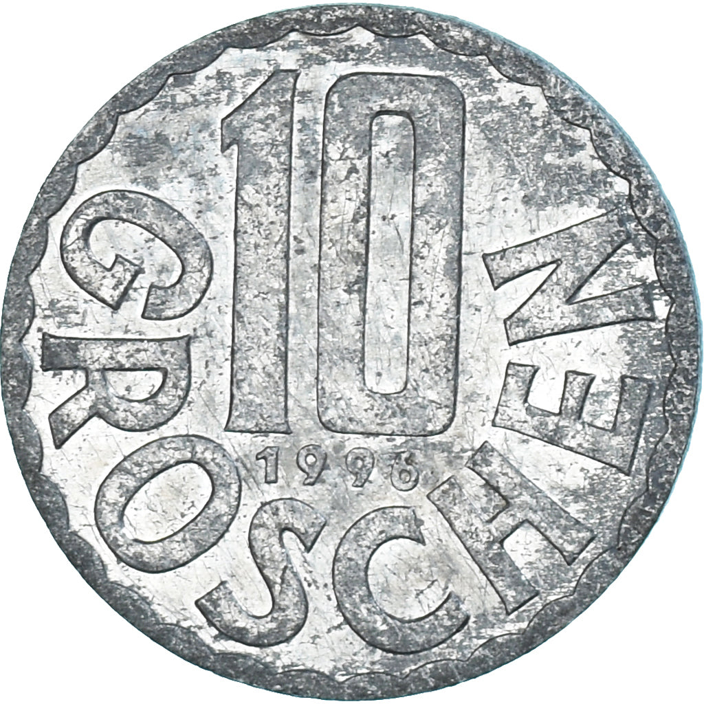 Moeda, Áustria, 10 Groschen, 1996